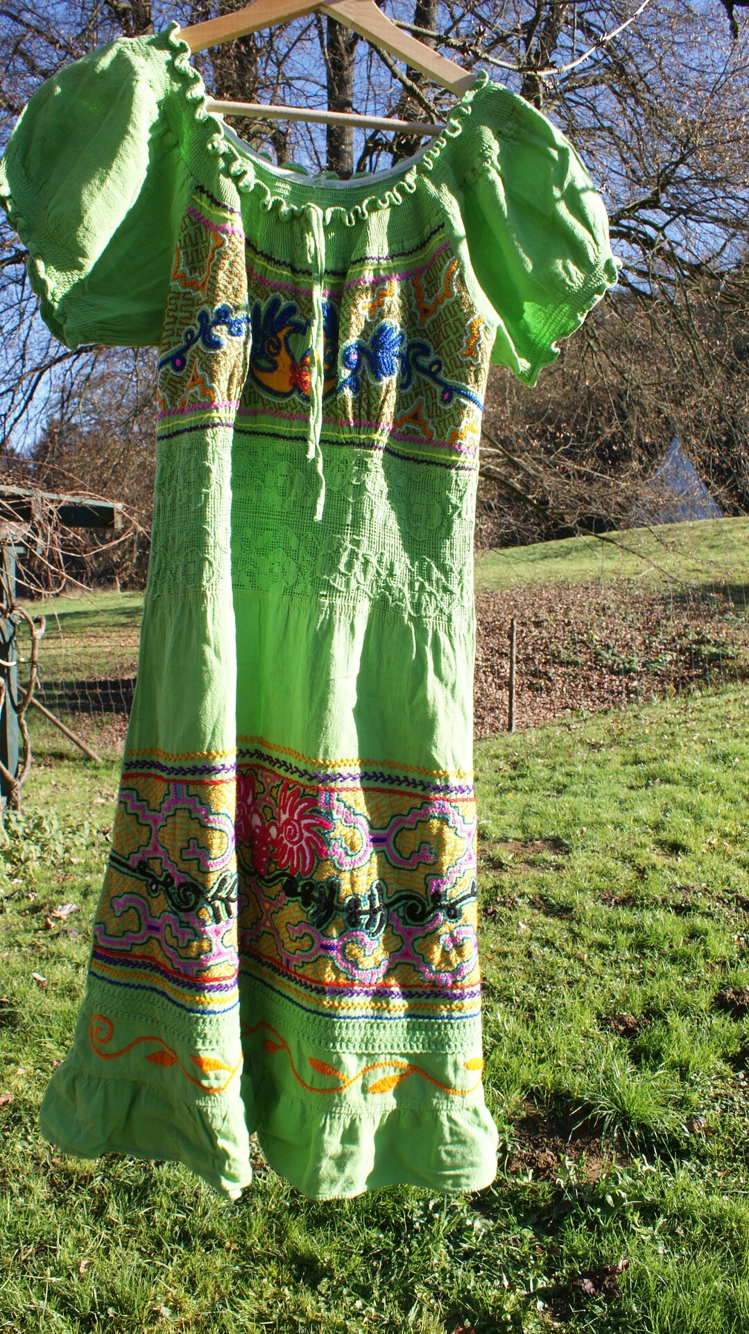 Shipibo Kleid Schamanische Kleidung Ayahuasca Zeremonie Kleidung ...