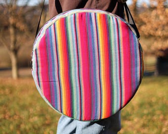 Frame drum bag, drum bag, shaman's drum bag, protective cover for shaman's drum, diameter 45 cm