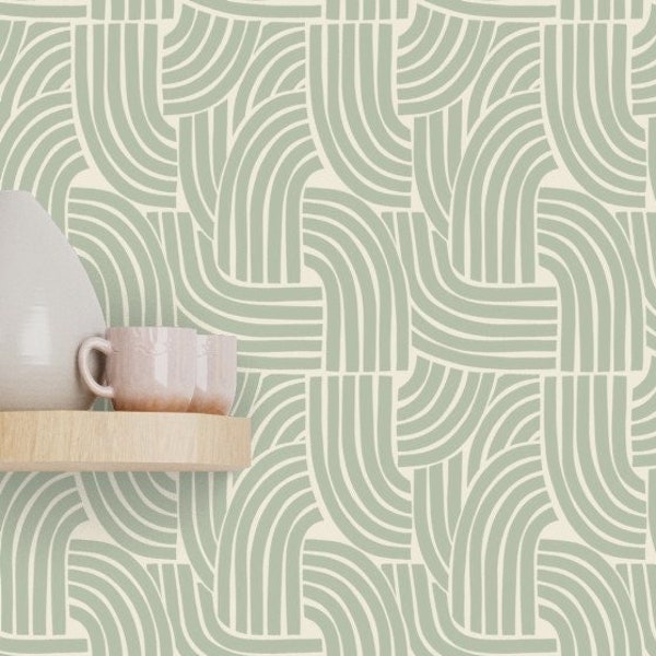 Sage Green Removable Wallpaper - Etsy