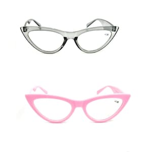 Cat Eye Reading Glasses Stylish Retro 1950,60's Woman's Fashion 4 Colours DX24