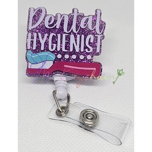 Dentes Facetas Dentárias Aparelhos Dentários Ortodontista Enfermeira Fio Dental Esquadrão NHS Higienista Dentista Assistente de Enfermagem Crachá Retrátil Cordão para Chave