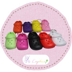 Lustige Neuheit Miniatur Clog Sandale Schuh Schlüsselbund