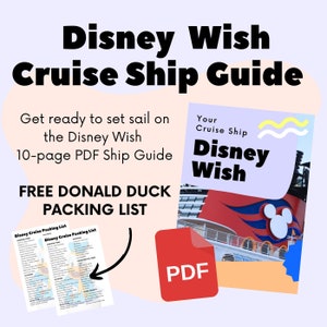 Guía de cruceros DCL Wish / Guía de deseos / Aquamouse / Crucero / Guía de cruceros / Lista de equipaje de crucero / Crucero DCL
