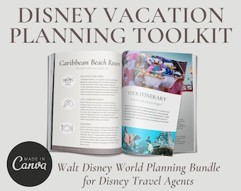 WDW Vacation Planner Toolkit: Travel Agent Itinerary Templates (Digital)