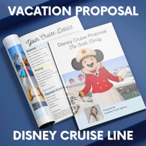 DCL Proposal Template, TravelAgent Template, Cruise Proposal Template, DCL Cruise, Trip Proposal, disneycruise Vacation Proposal