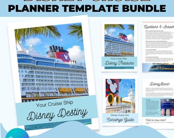 Paquete de herramientas para planificar cruceros de DCL / Plantillas de guía para agentes de viajes / Guías de planificación de cruceros para los barcos Wish, Treasure y Destiny / Plantilla de Canva