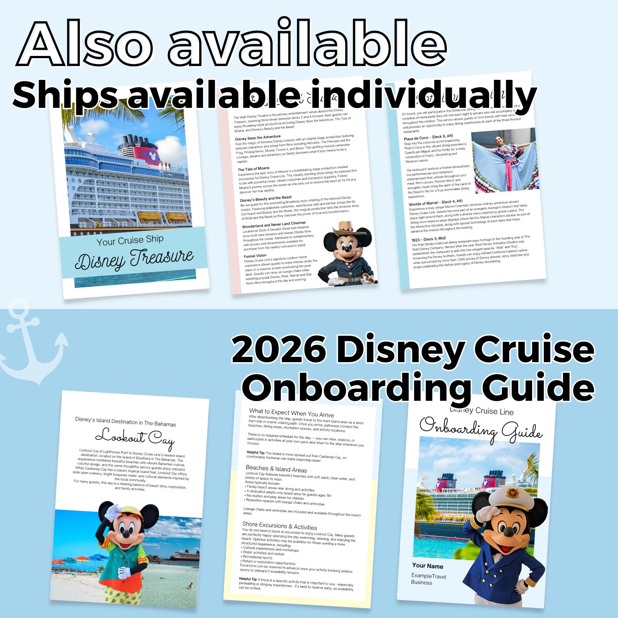 DCL Cruise Planner Bundle | Travel Agent Client Guide Templates ...