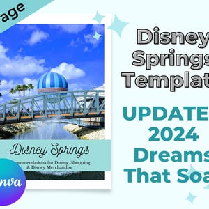 WDWDisneysprings, Travel Agent Template, WDW Planning, Canva for Travel Agents