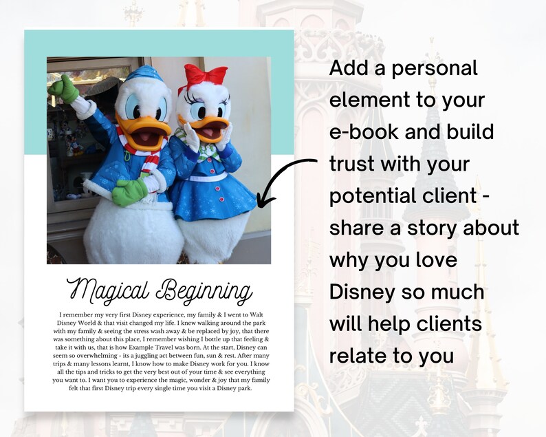 WDW New Client Introduction Handbook, Travel Agent Template, Travel