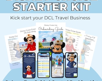 DCL Starter Travel Agent Canva Kit, Travelagent, disneycruise, traveltemplate, disneyplanner, disneycruise