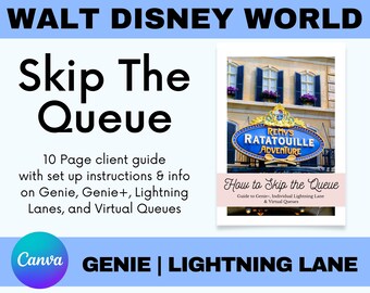 2024 WDW Skip the Queues Guide Travel Agent | Genie+ | Lightning Lane | TRON Lightcycle | Genie Plus Guide | WDW Guide