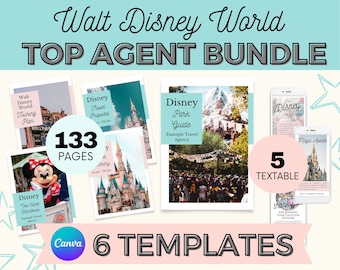 Travel Agent Canva Template, WDW Itinerary Bundle (Digital Download)
