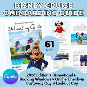 DCL Travel Agent Template, Cruise Onboarding Guide, Cruise Planner Canva Template, Client Guide for Travel Advisors 2026