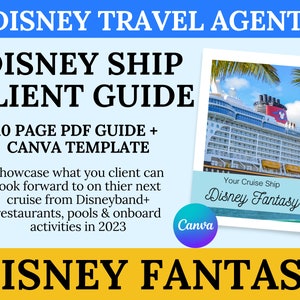 DCL Fantasy Client Guide Template | Cruise Template Canva | Cruise Planner 2023 | Travel Agent Cruise | DCL Cruise