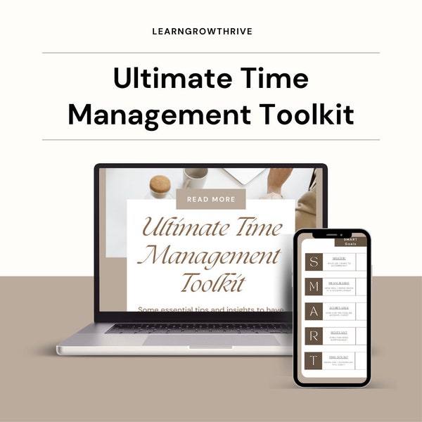 Time Management Toolkit, Daily Planner, Time Blocking, Goal Setting, To Do List, Prioritization, How To Guide