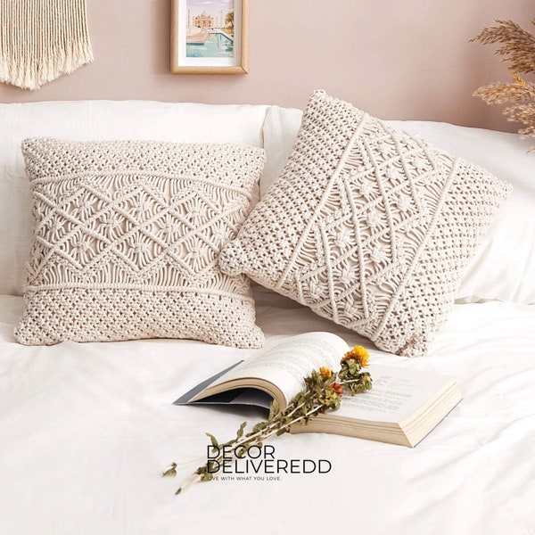Macrame Pillow Etsy