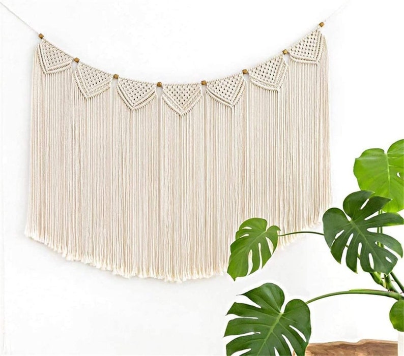 Decordeliveredd Macrame Headboard Wall Art Decoration Large Etsy