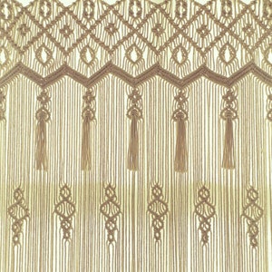 Macrame Curtain Large Boho Woven Wall Hanging Window Curtains Handmade Bohemian Decor for Window Doorway Closet Wedding Backdrop Arch Bedroo