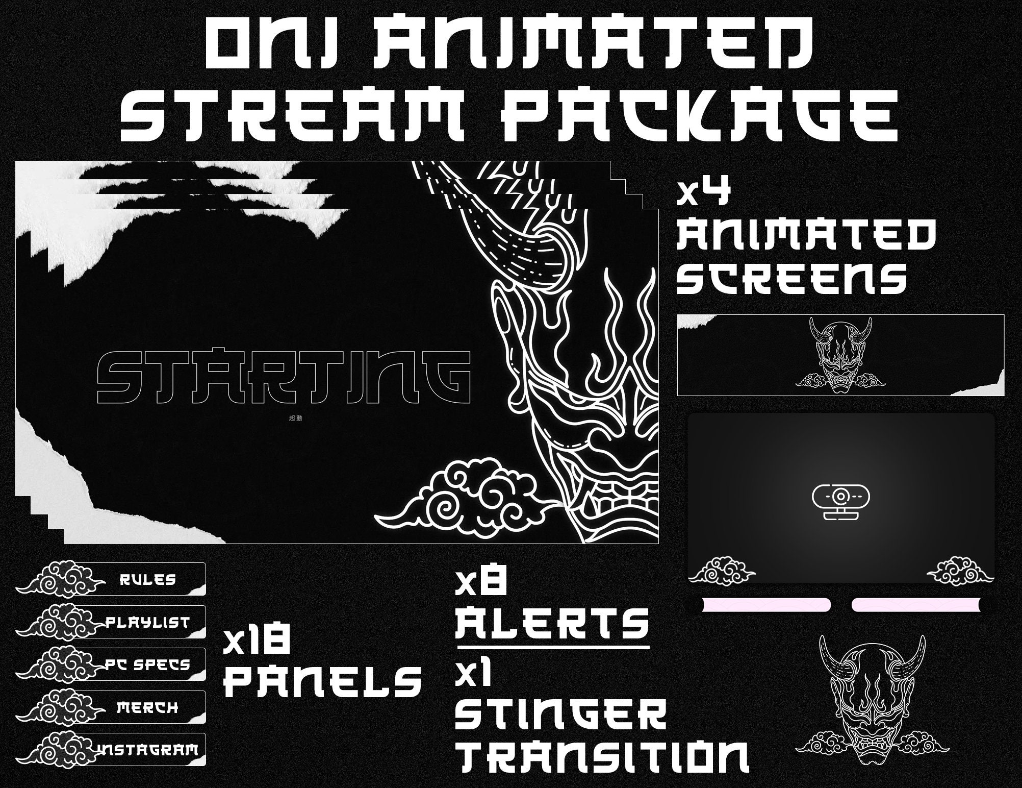 Anime Stream Overlays for Twitch YouTube  More  Streamlabs