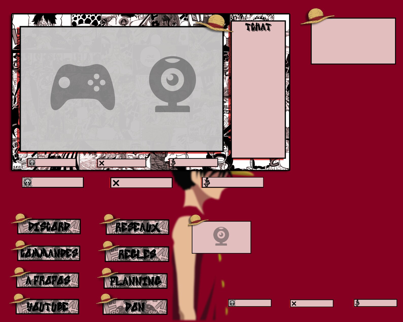 Animated Pack Overlay Stream One Piece for Twitch and - Etsy