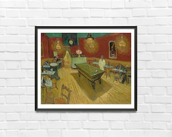 The Night Cafe von Vincent van Gogh, ein hochwertiger druckbarer Kunstdruck