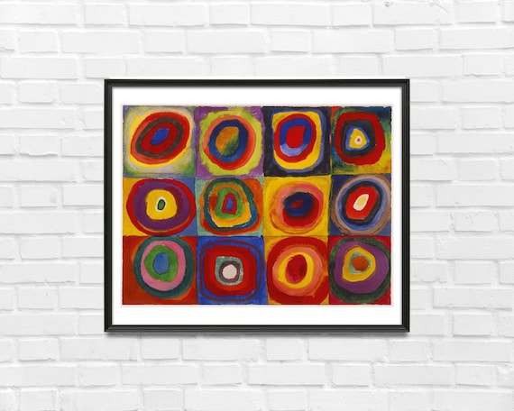 Wassily Kandinsky Cerchi In Quadrati Concentrici