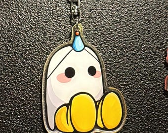 Party ghost acrylic keychain