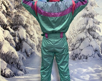Turquoise Ski Suit Ellesse - Etsy