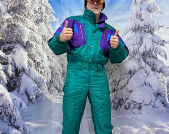 Vintage 90s DESCENTE Ski Overal Jumpsuit Winter Overal Ski - Etsy