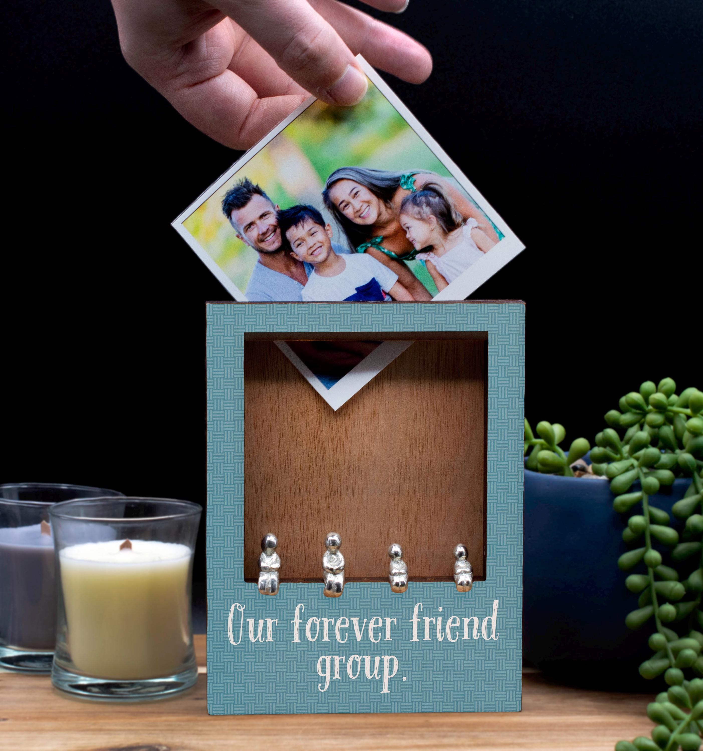 Cornice In Legno Per Foto 12x17 Cm - Regalo Forever Friends Per Amicizia - Donne, Uomini, Migliori Amici