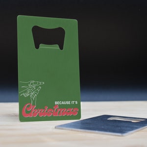 Omdat het Kerstmis is – feestelijke roestvrijstalen flesopener – perfect voor familie en vrienden (boop-ds23-becosxmas)