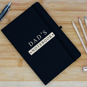 Dad's Notes - Album en papier ligné de format A5 - Idée parfaite pour la fête des pères ! (note-kf23-papasnote)