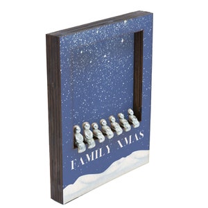 Family Xmas - Family Wooden Ornament – Create Your Own Family Combination with 7 People Set (ha23-famxmas)