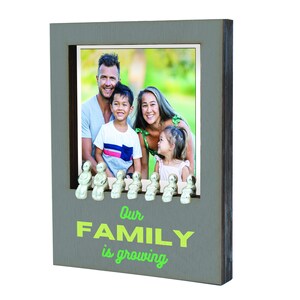 Our Family Is Growing - Family Plywood Ornament – Create Your Own Family Combination with 7 People Set (inpolo-ds23-famisgrowing)