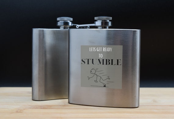 8oz Let's Get Ready to Stumble Stainless Steel Flask 8oz Let's Get Ready to Stumble Stainless Steel Flask