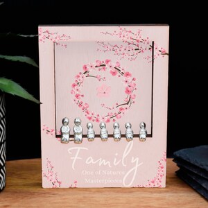 Family One of Natures Masterpieces - Family Plywood Ornament - Create Your Family Combination with 7 People Set (lrgpolo-ds23-famnature)