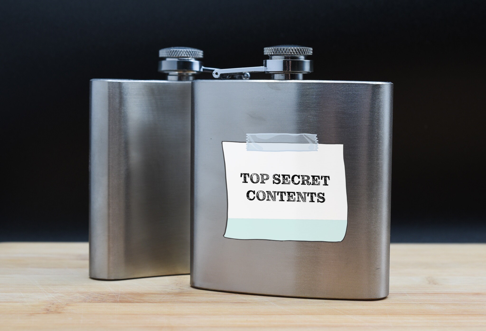 ずっと気になってた Top Secret – Stainless Steel Hip Flask – Perfect for Family 乳液・ミルク