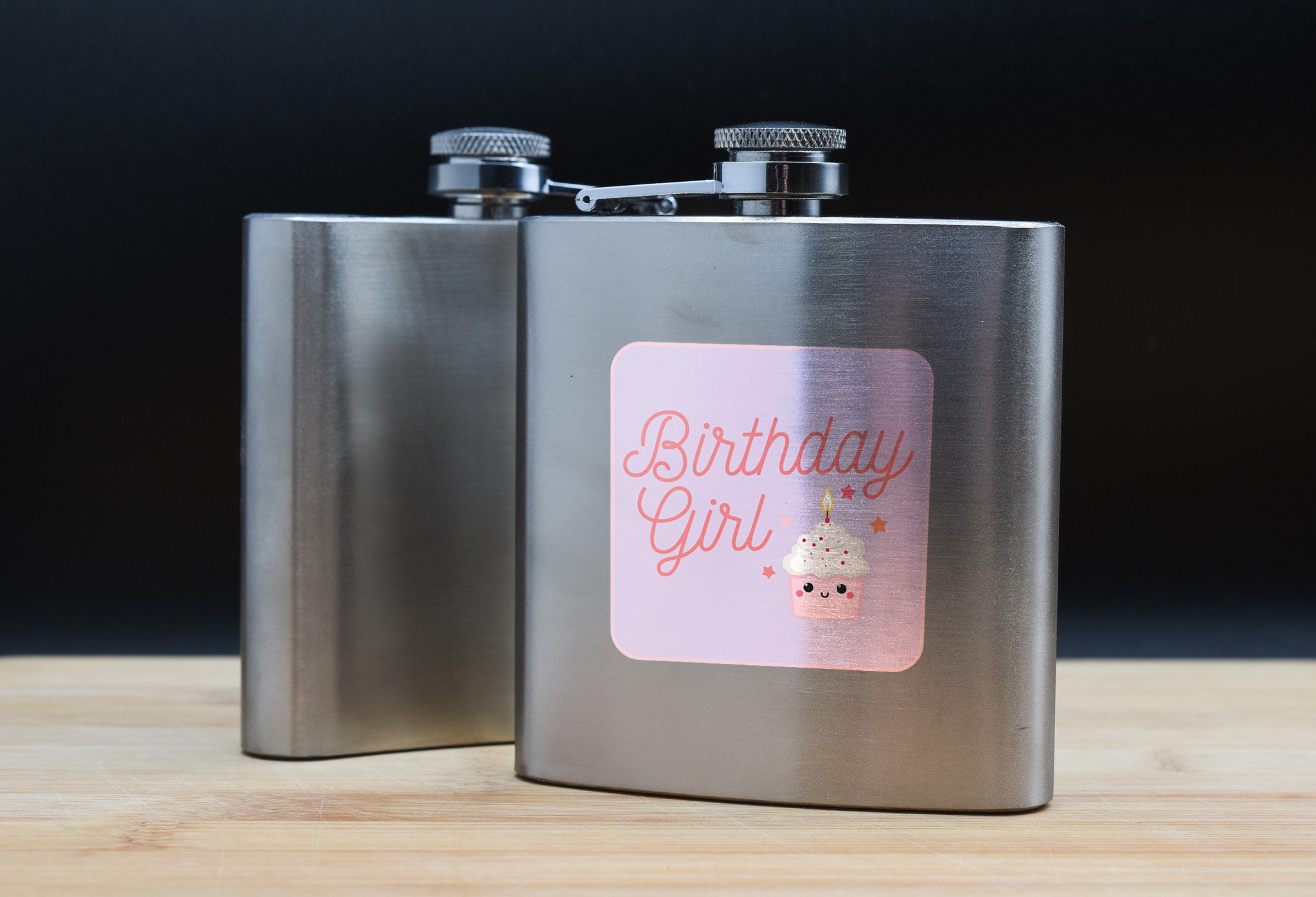 フルカラーの面白いヒップフラスク - 彼女、娘、叔母への誕生日の