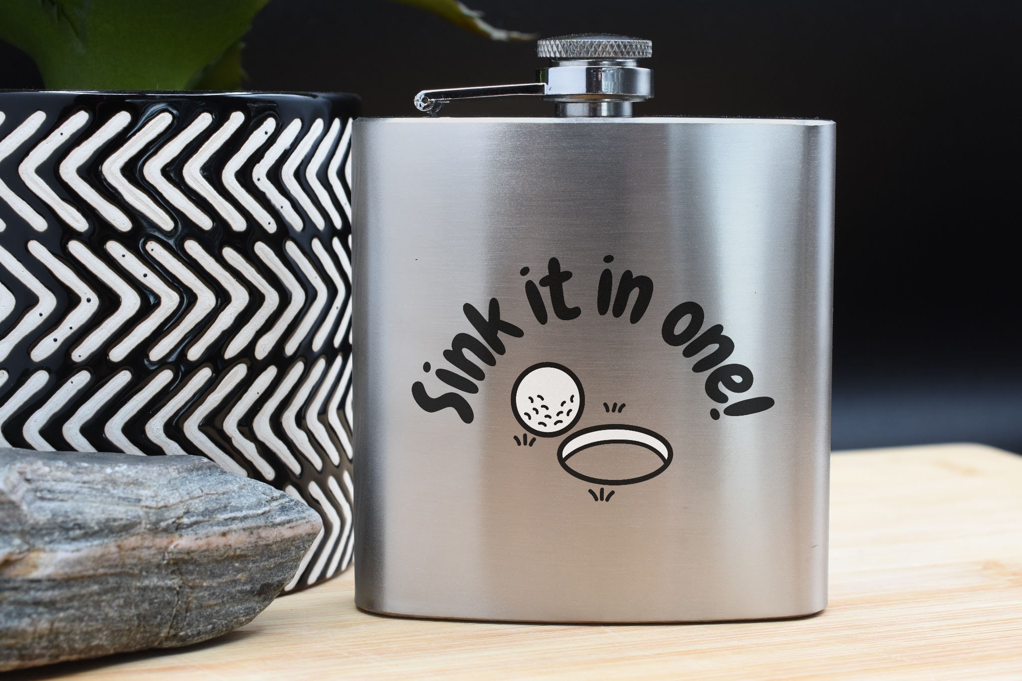 Spruchreif Fiaschetta In Acciaio Con Legno Inciso 'Trucker On Tour' – Idea Regalo Camionista