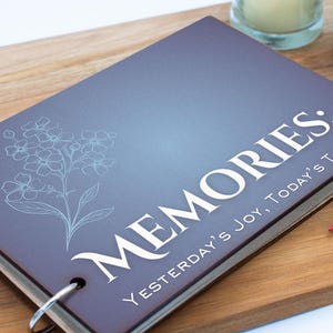 Cherished Memories: Legacy Album with 25 Recycled Pages and Wooden Cover