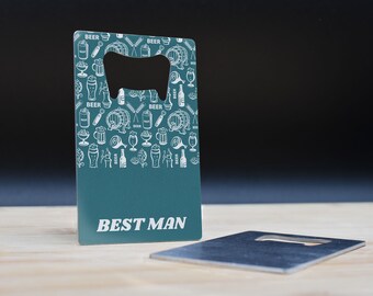 Best Man - Stainless Steel Bottle Opener - Best Man Wedding Favour Idea (boop-ds23-bestbigman)