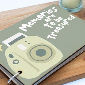 Memories Treasured: A Unique Wooden Cover Photo Album (scrap-ha23-treasmemrg)