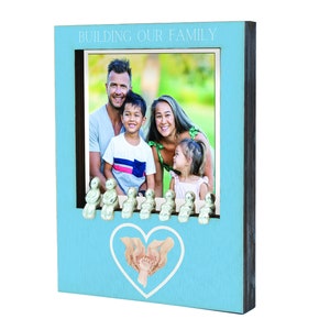 Building Our Family - Family Plywood Ornament – Create Your Own Family Combination with 7 People Set (inpolo-ds23-smallhands)