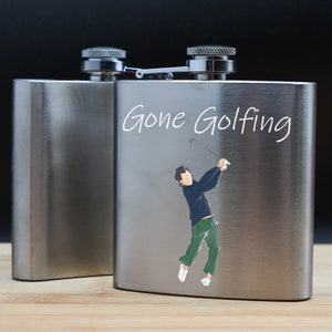 Golf-Flachmann aus Edelstahl – perfekt für Golf-Enthusiasten (hip-kf23-Golf)