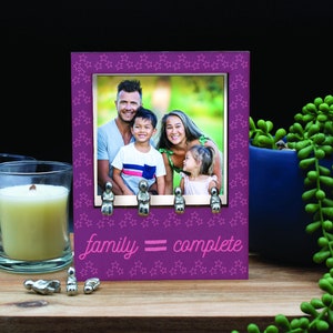 Family Complete - Family Plywood Ornament - Personalise Your Own Family Combination with 7 People Set (inpolo-ds23-famequals)
