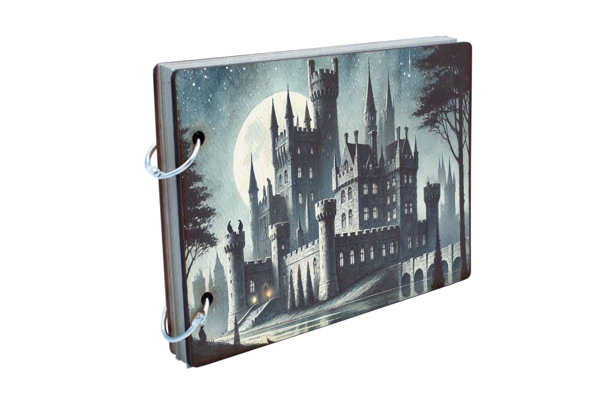 Moonlit Castle Watercolour Scrapbook (scrap-kf24-medivalcastlehg)