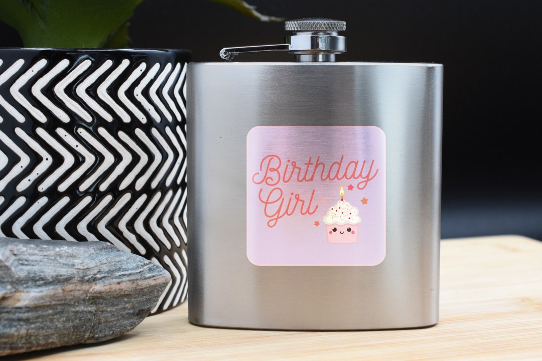 フルカラーの面白いヒップフラスク - 彼女、娘、叔母への誕生日の