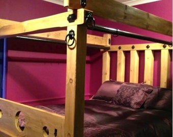 bondage fantasy wooden bed