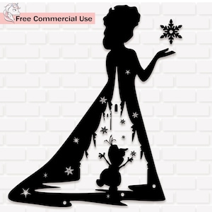 Elsa Frozen SVG PNG Clipart: Princess Anna - Cricut Silhouette, Digital Download