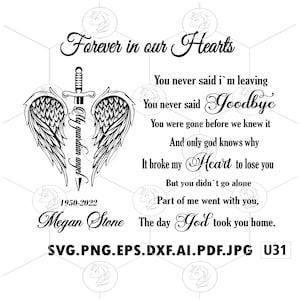 You Never Said I’m Leaving Svg, Memorial Svg, In Loving Memory Svg, Memorial Quotes Svg, Memorial Svg, Rest In Peace Svg, Rip Svg